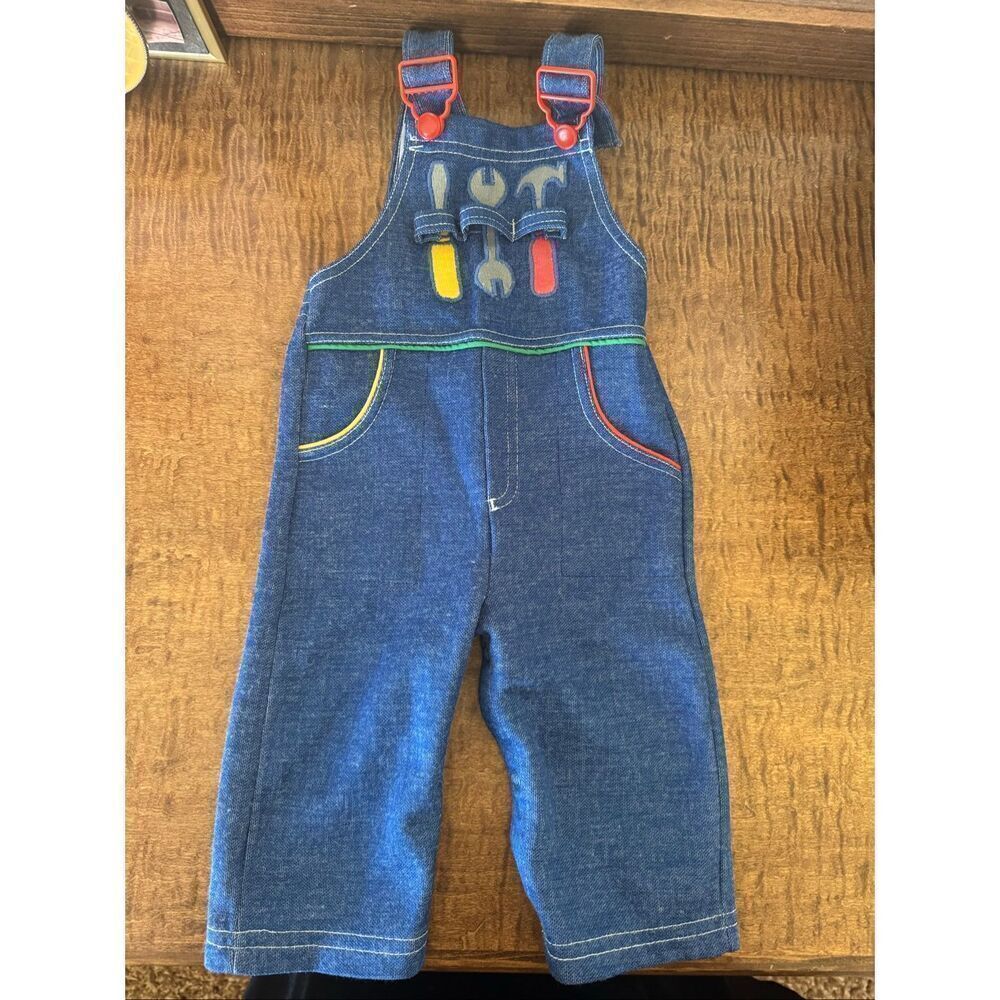 Kmart 6-12 months Toggs overalls construction worker vintage 80s